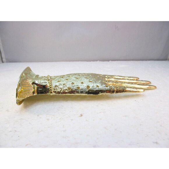 Vintage Gold Plated Hand Display Stand For Earrings Signed Torino - Picture 5 of 9